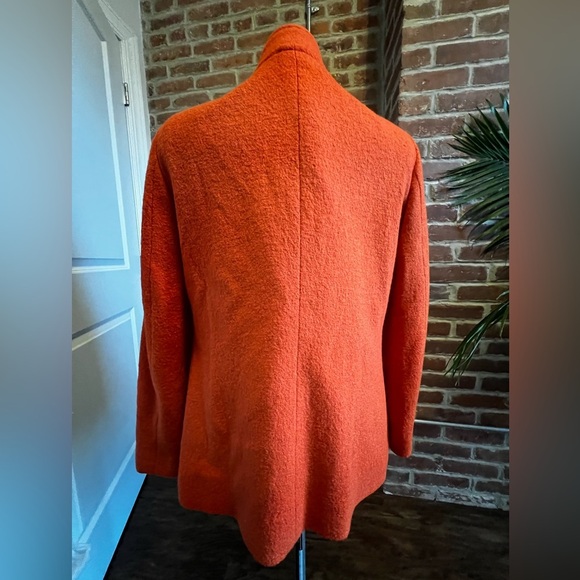 Like New! Doncaster Orange Wool Blend Blazer - Picture 3 of 4